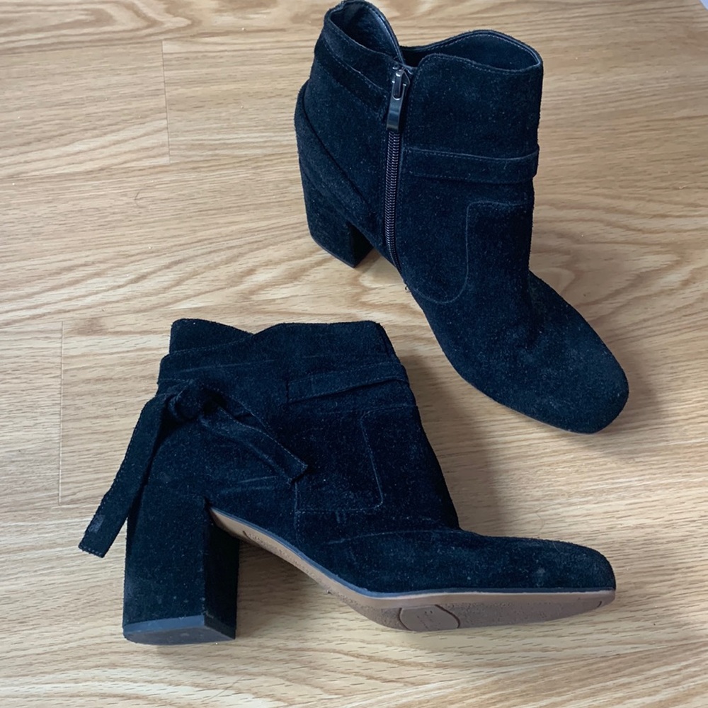 Franco Sarto black ankle boots